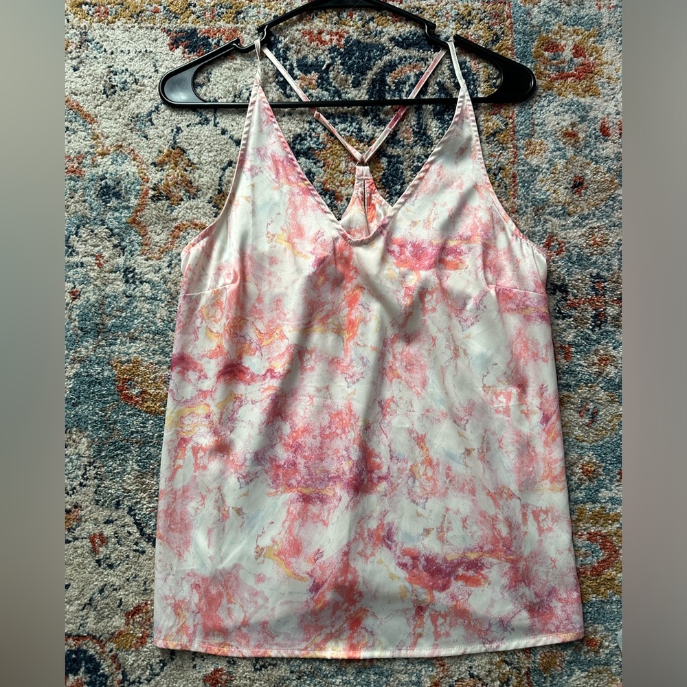 Satin tank top